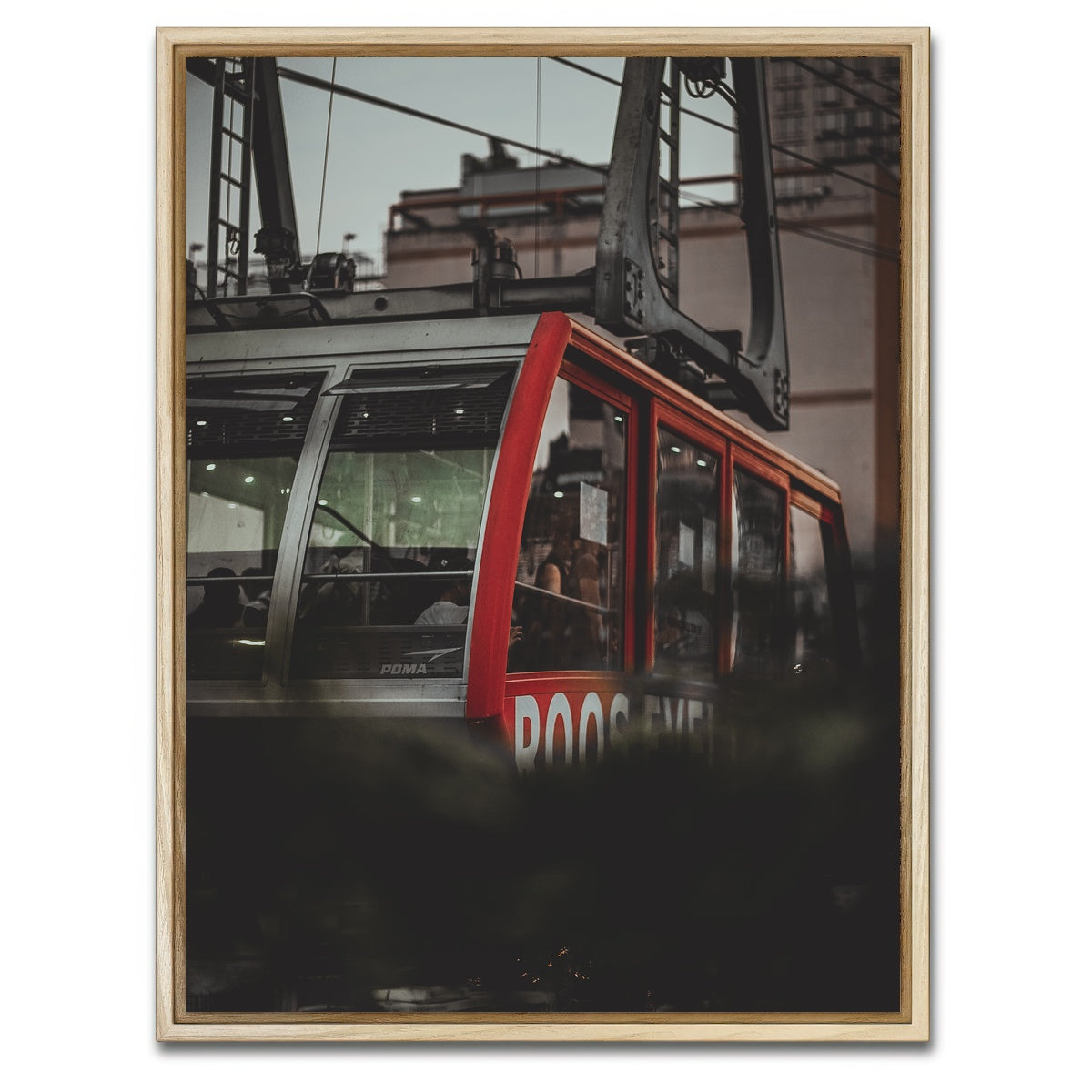 AUTO-MOCKUP WHITE | Roosevelt Island Tram | 1 Piece | Natural Framed Canvas | group=3x4