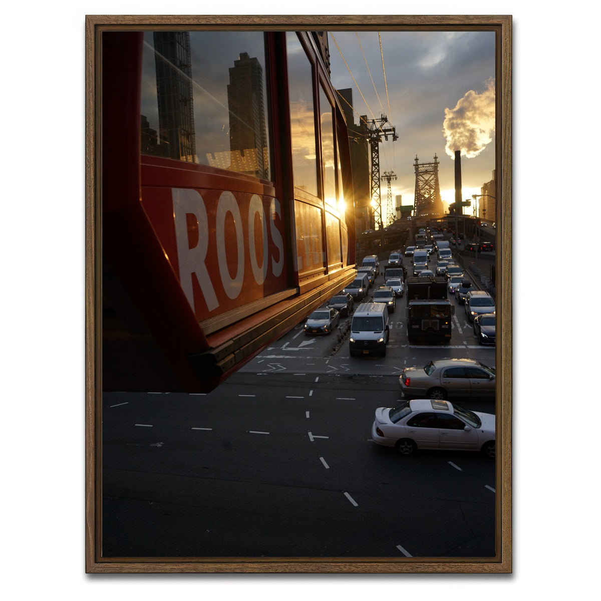 AUTO-MOCKUP WHITE | Roosevelt Tramway | 1 Piece | Walnut Framed Canvas | group=3x4
