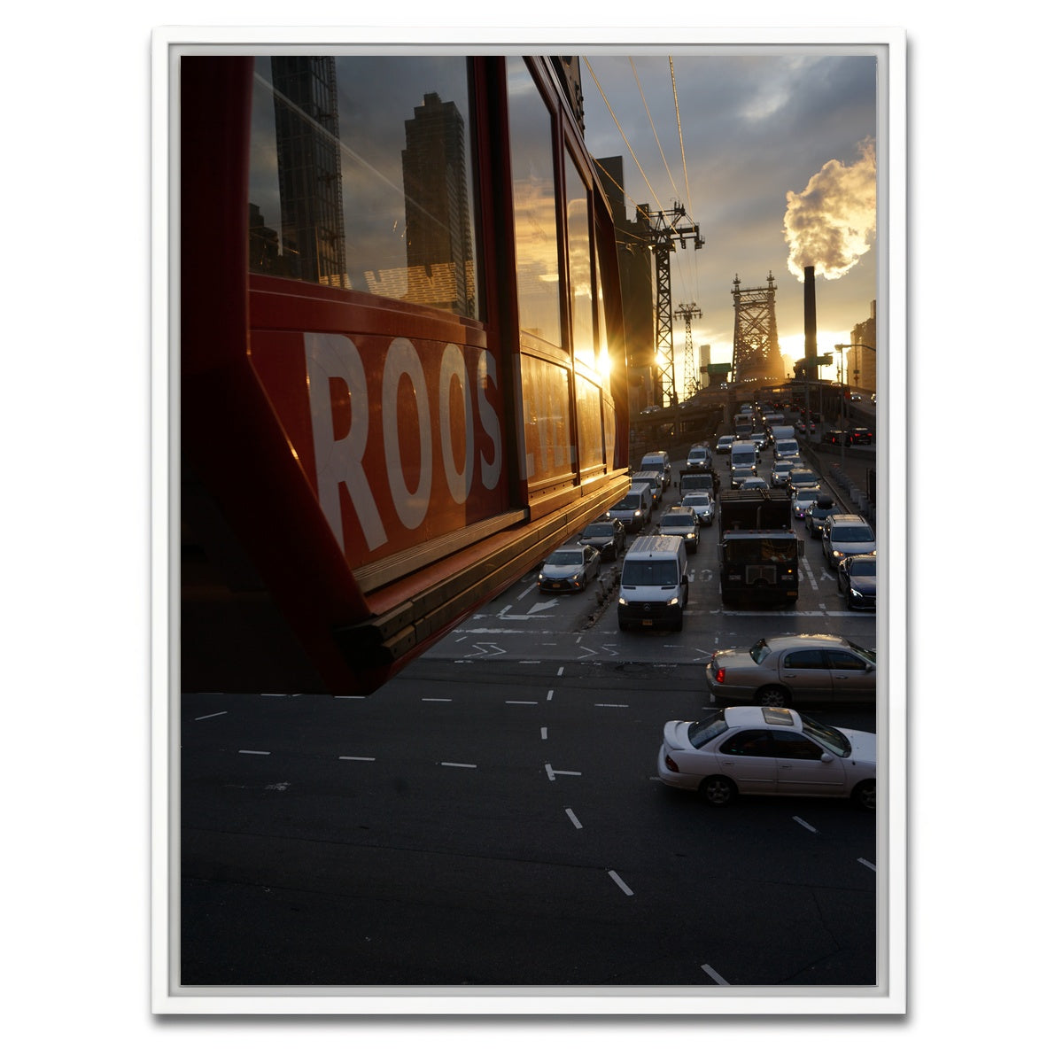 AUTO-MOCKUP WHITE | Roosevelt Tramway | 1 Piece | White Framed Canvas | group=3x4