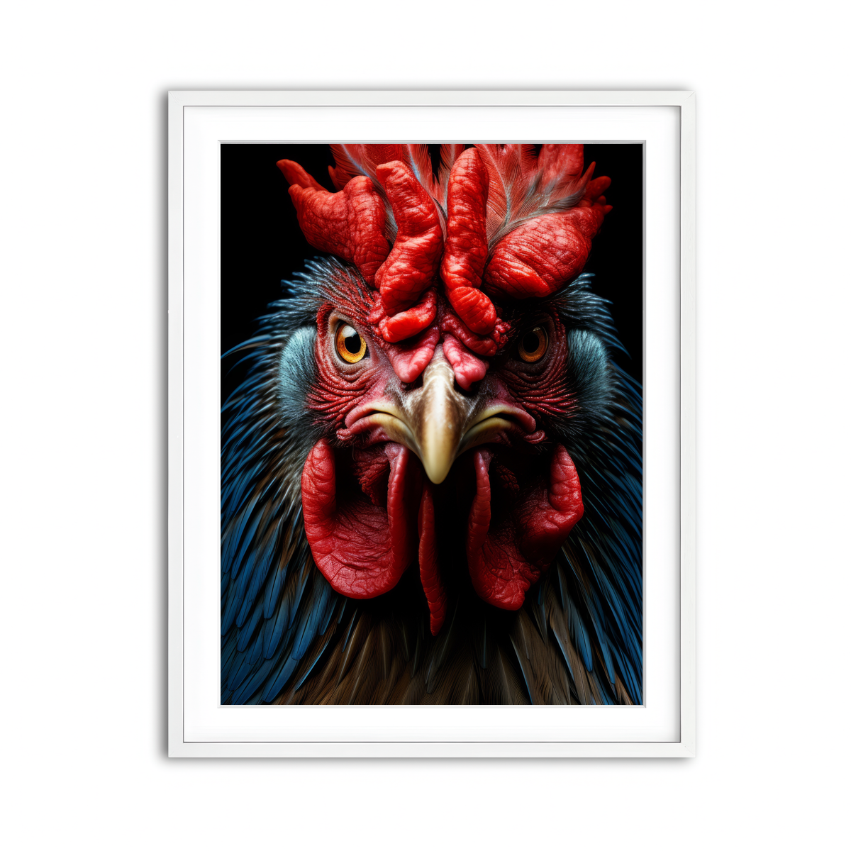 Framed Print 3x4 White