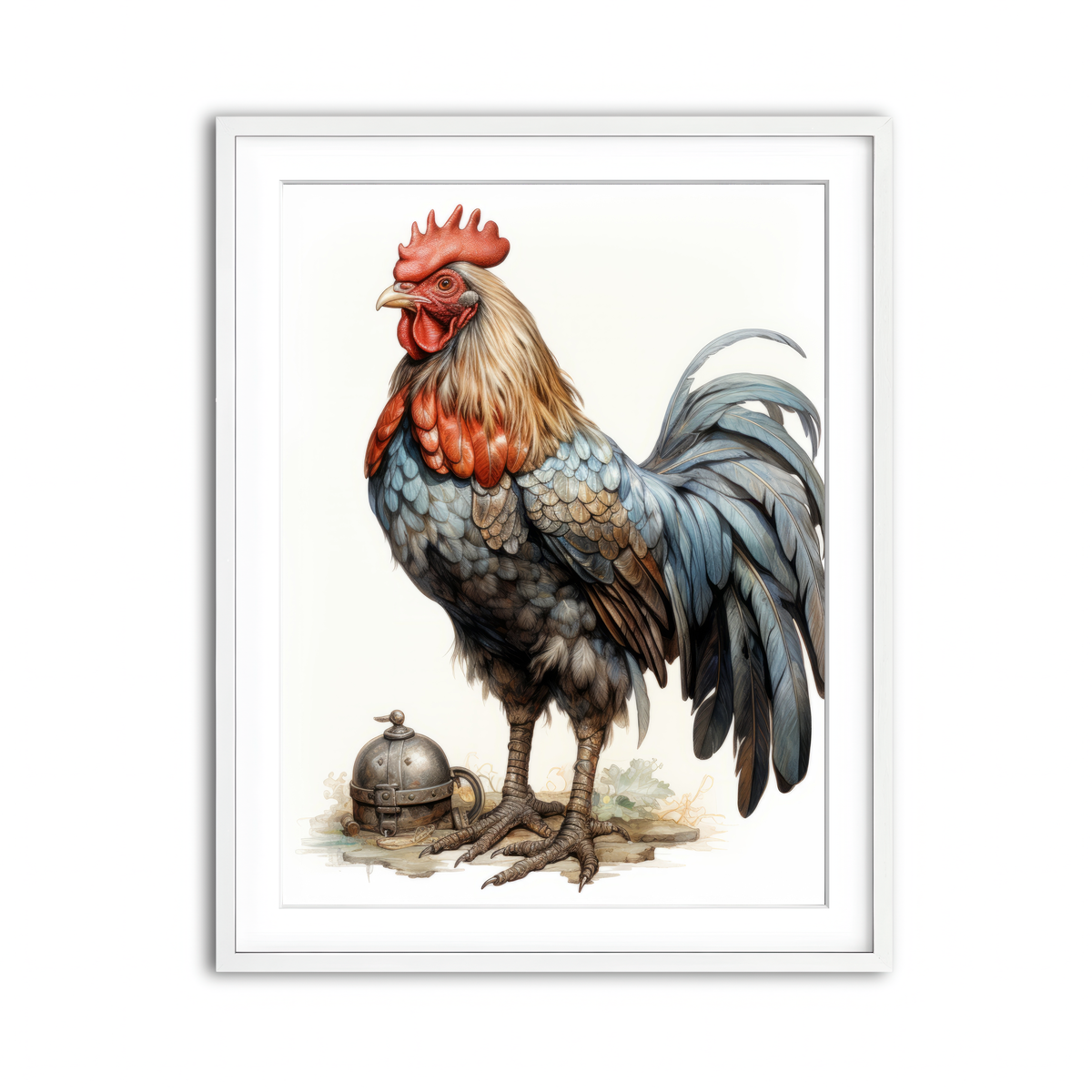 Framed Print 3x4 White