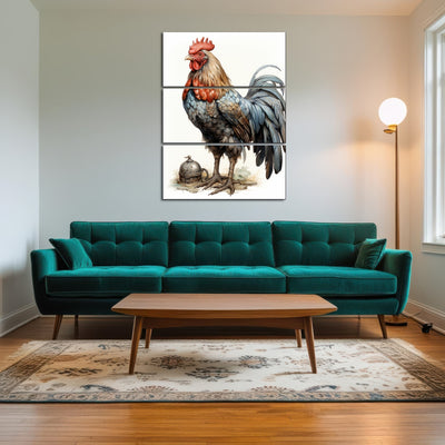 AUTO-MOCKUP ROOM | Rooster With Gold Horn