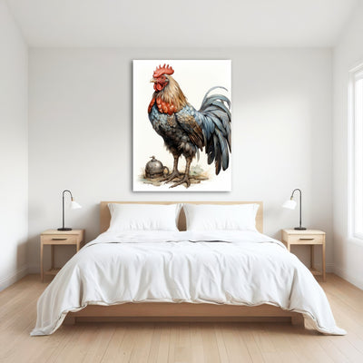 AUTO-MOCKUP ROOM | Rooster With Gold Horn