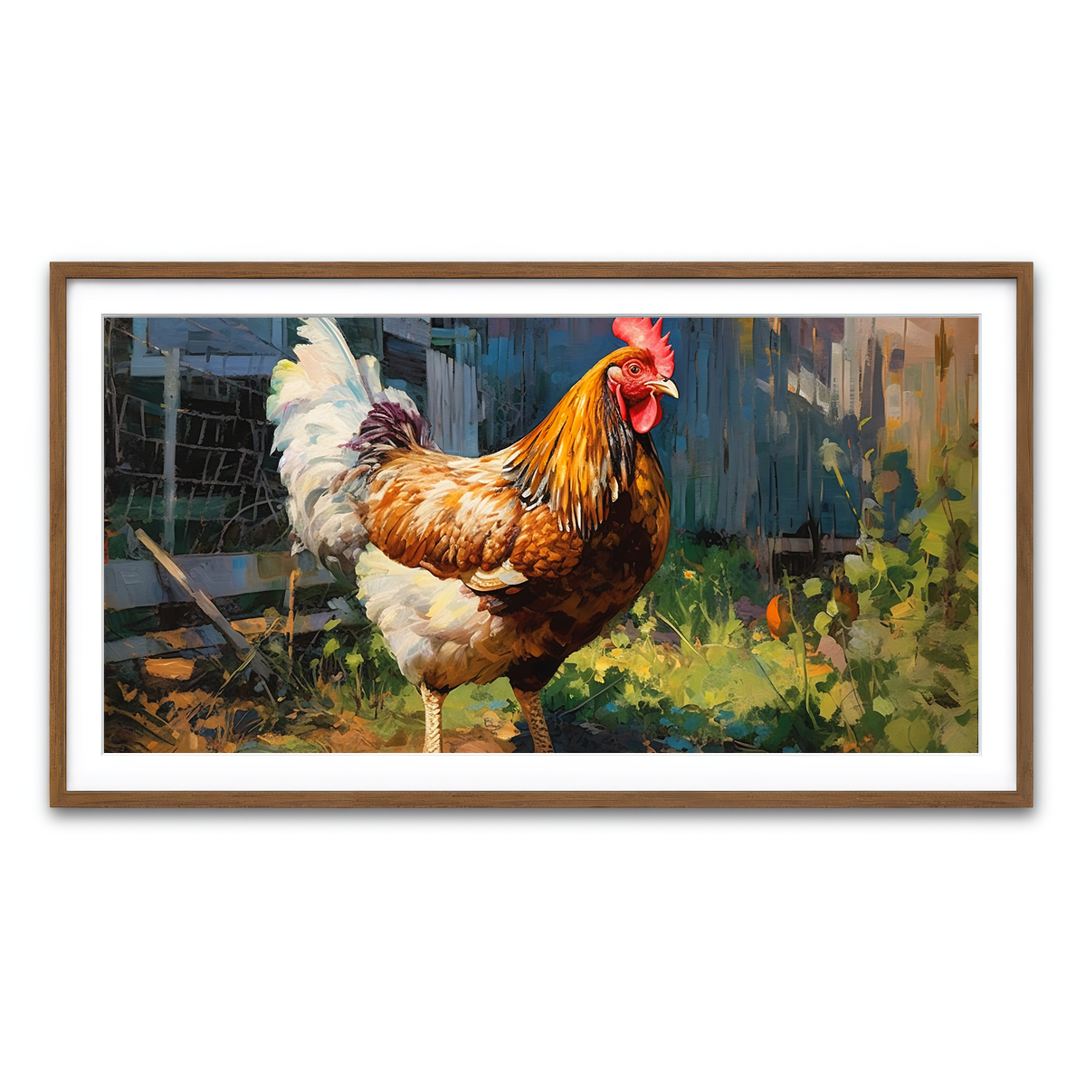 Framed Print 2x1 Walnut