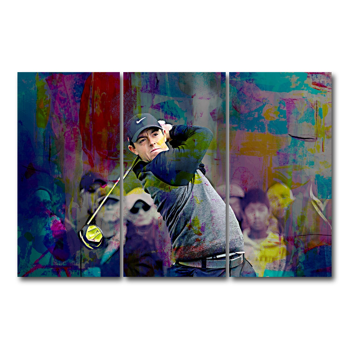 AUTO-MOCKUP WHITE | Rory McIlroy | 3 Piece | Gallery Wrap Canvas | group=12x24