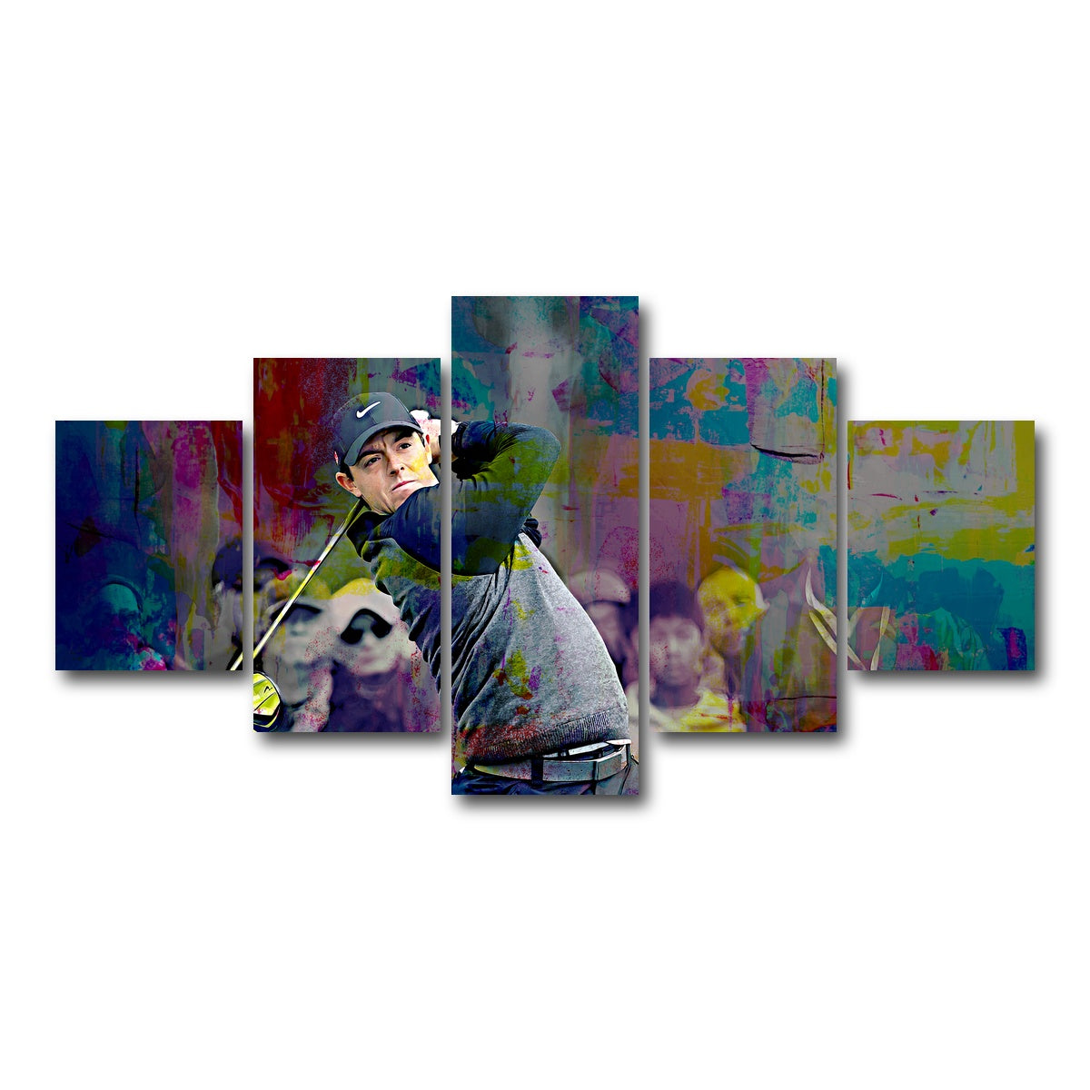 AUTO-MOCKUP WHITE | Rory McIlroy | 5 Piece | Gallery Wrap Canvas | group=5_short
