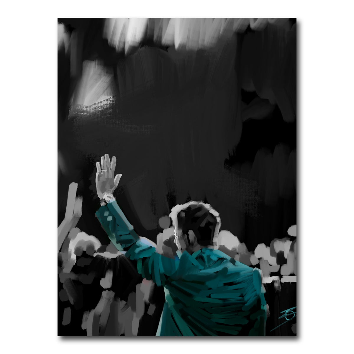 AUTO-MOCKUP WHITE | Rory Mcilroy Green Jacket | 1 Piece | Gallery Wrap Canvas | group=3x4