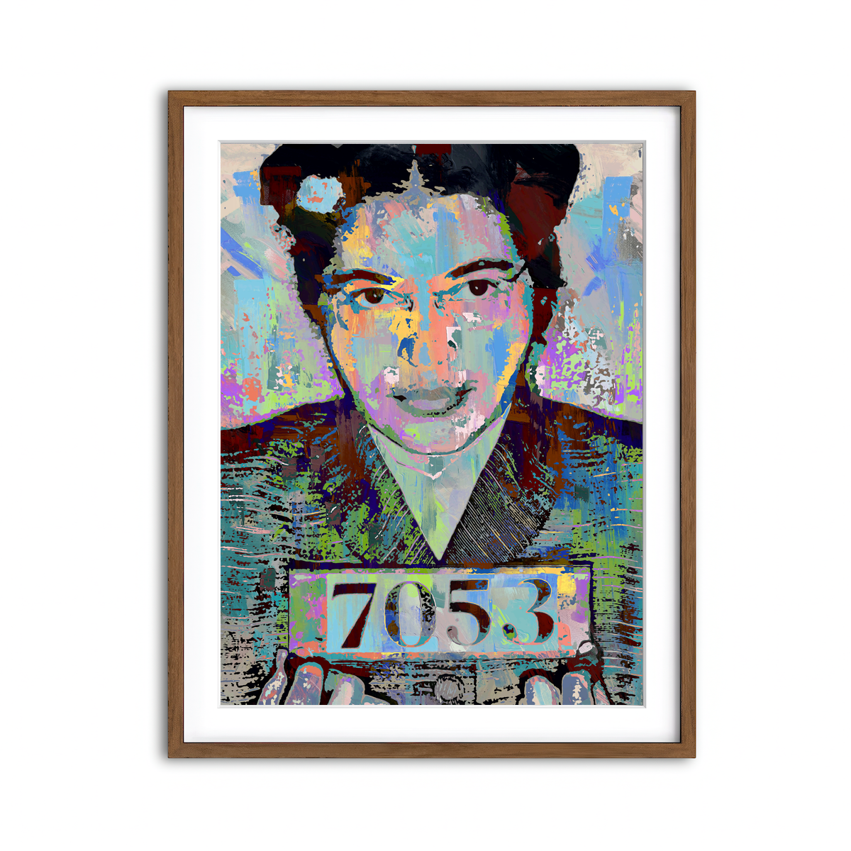 Framed Print 3x4 Walnut