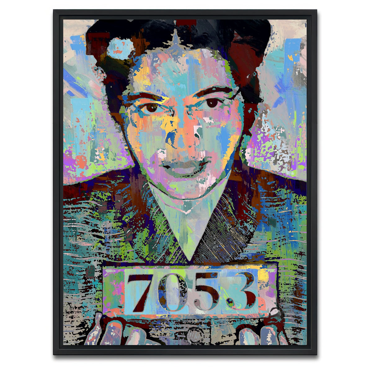 AUTO-MOCKUP WHITE | Rosa Parks Mugshot | 1 Piece | Black Framed Canvas | group=3x4