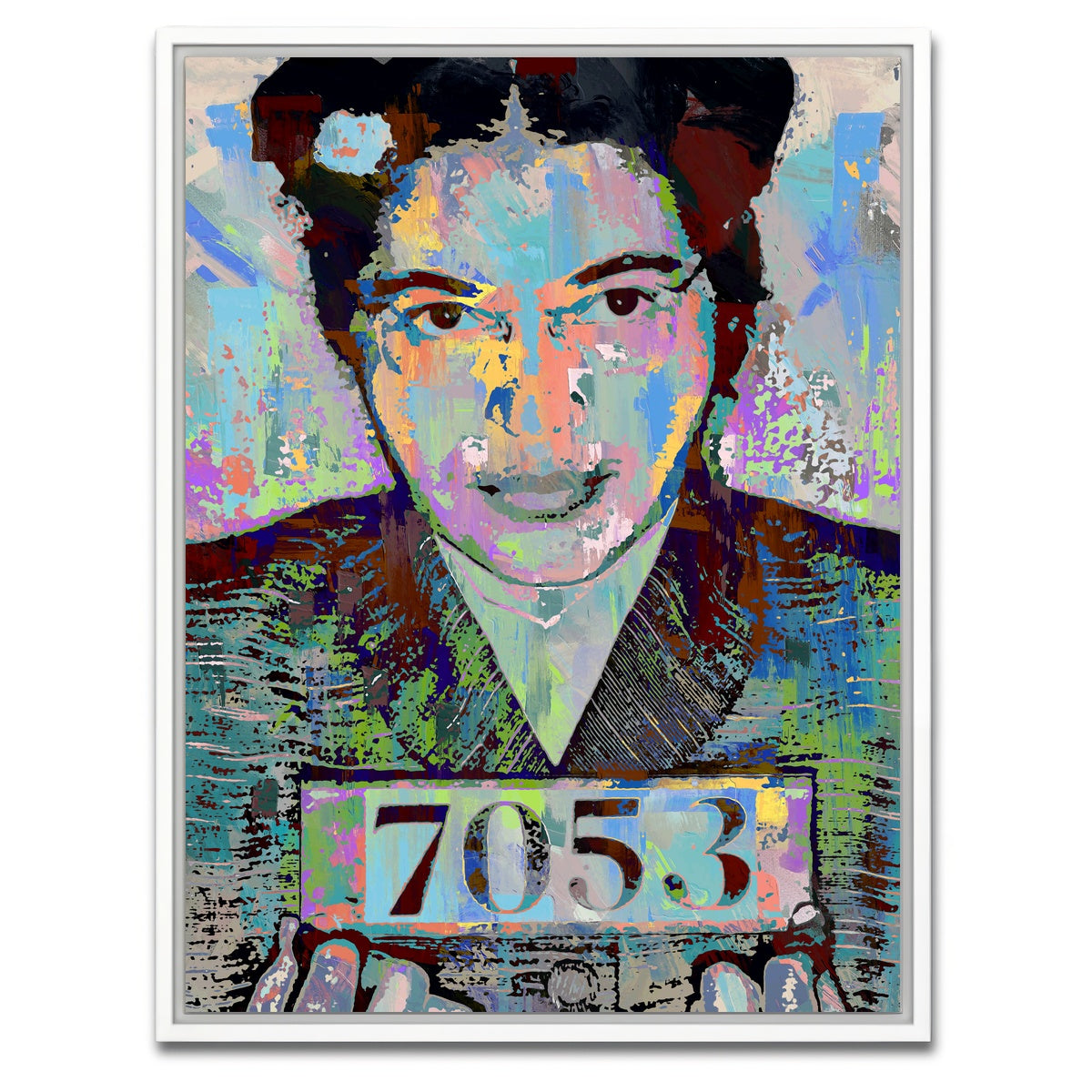 AUTO-MOCKUP WHITE | Rosa Parks Mugshot | 1 Piece | White Framed Canvas | group=3x4