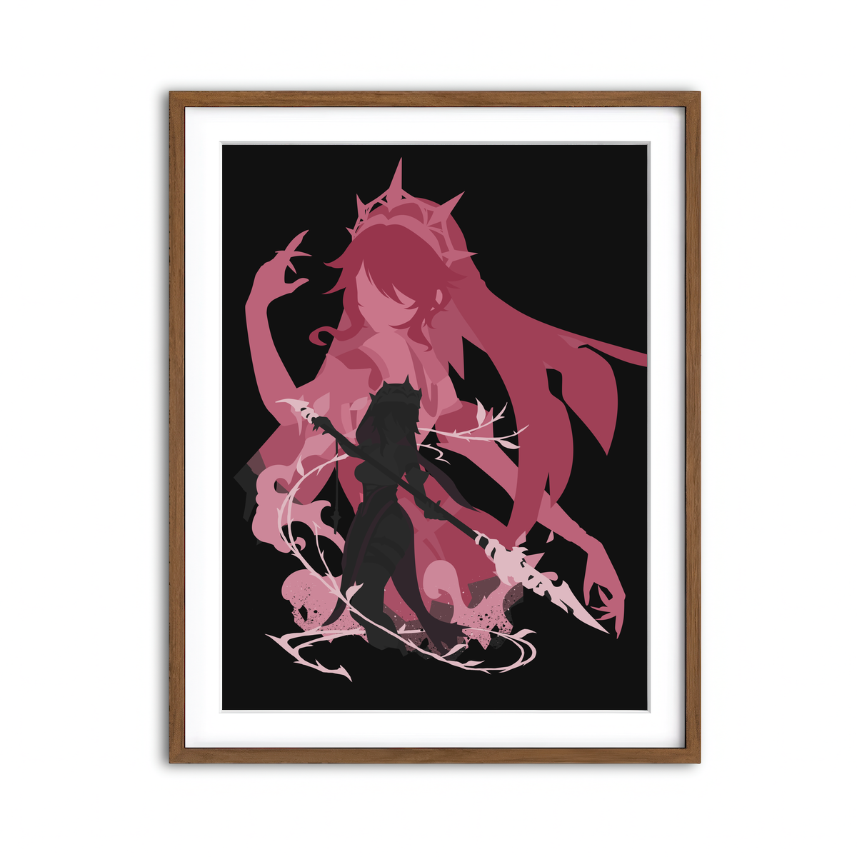 Framed Print 3x4 Walnut