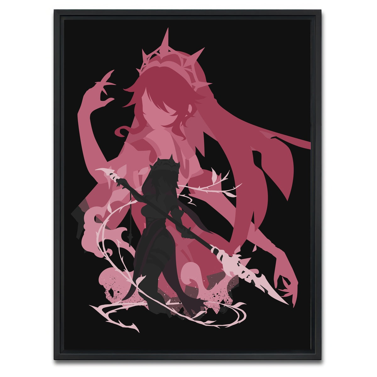 AUTO-MOCKUP WHITE | Rosaria | 1 Piece | Black Framed Canvas | group=3x4