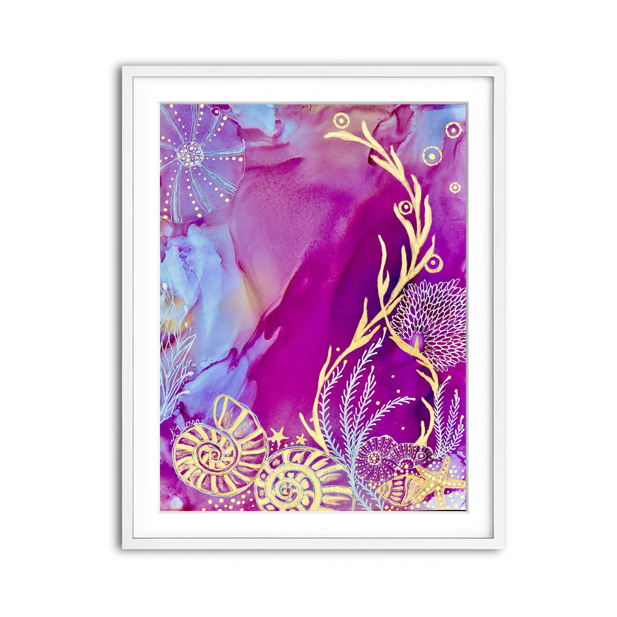 Framed Print 3x4 White