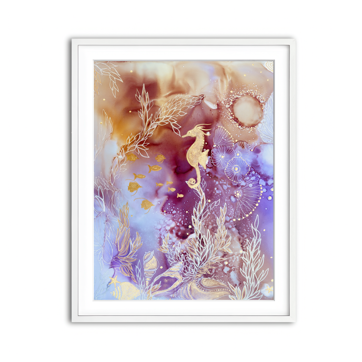 Framed Print 3x4 White