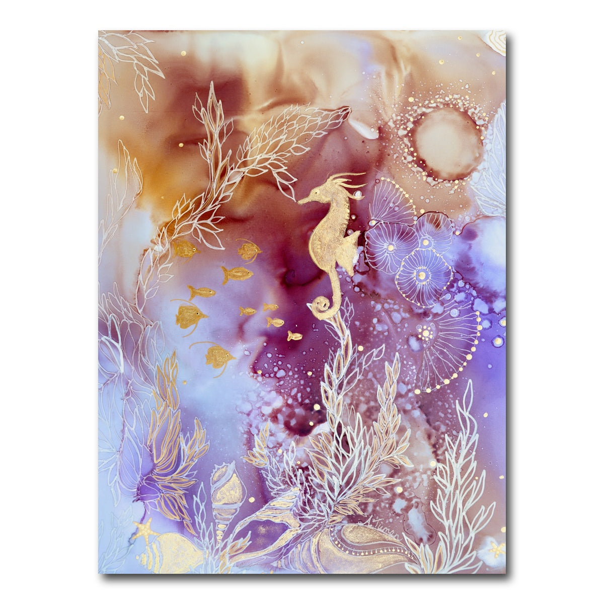 AUTO-MOCKUP WHITE | Rose Quartz Reef | 1 Piece | Gallery Wrap Canvas | group=3x4