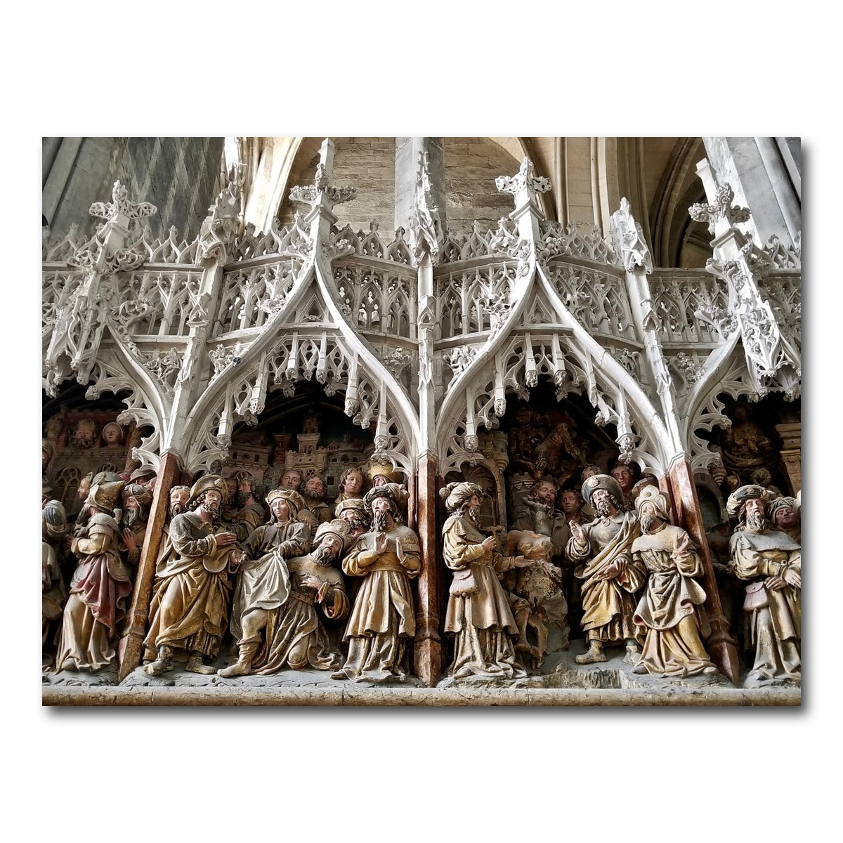 AUTO-MOCKUP WHITE | Rouen Cathedral Art | 1 Piece | Gallery Wrap Canvas | group=4x3