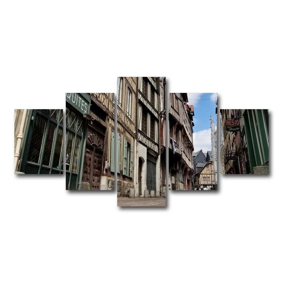 AUTO-MOCKUP WHITE | Rouen France | 5 Piece | Gallery Wrap Canvas | group=5_short