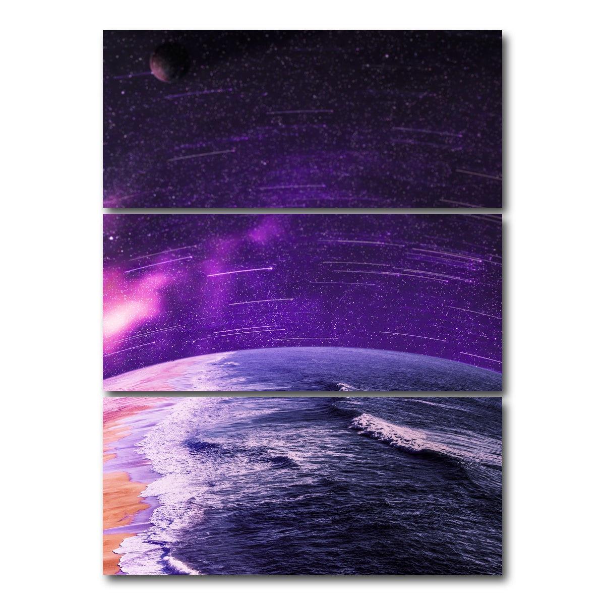 AUTO-MOCKUP WHITE | Round and round | 3 Piece | Gallery Wrap Canvas | group=8x18_stacked