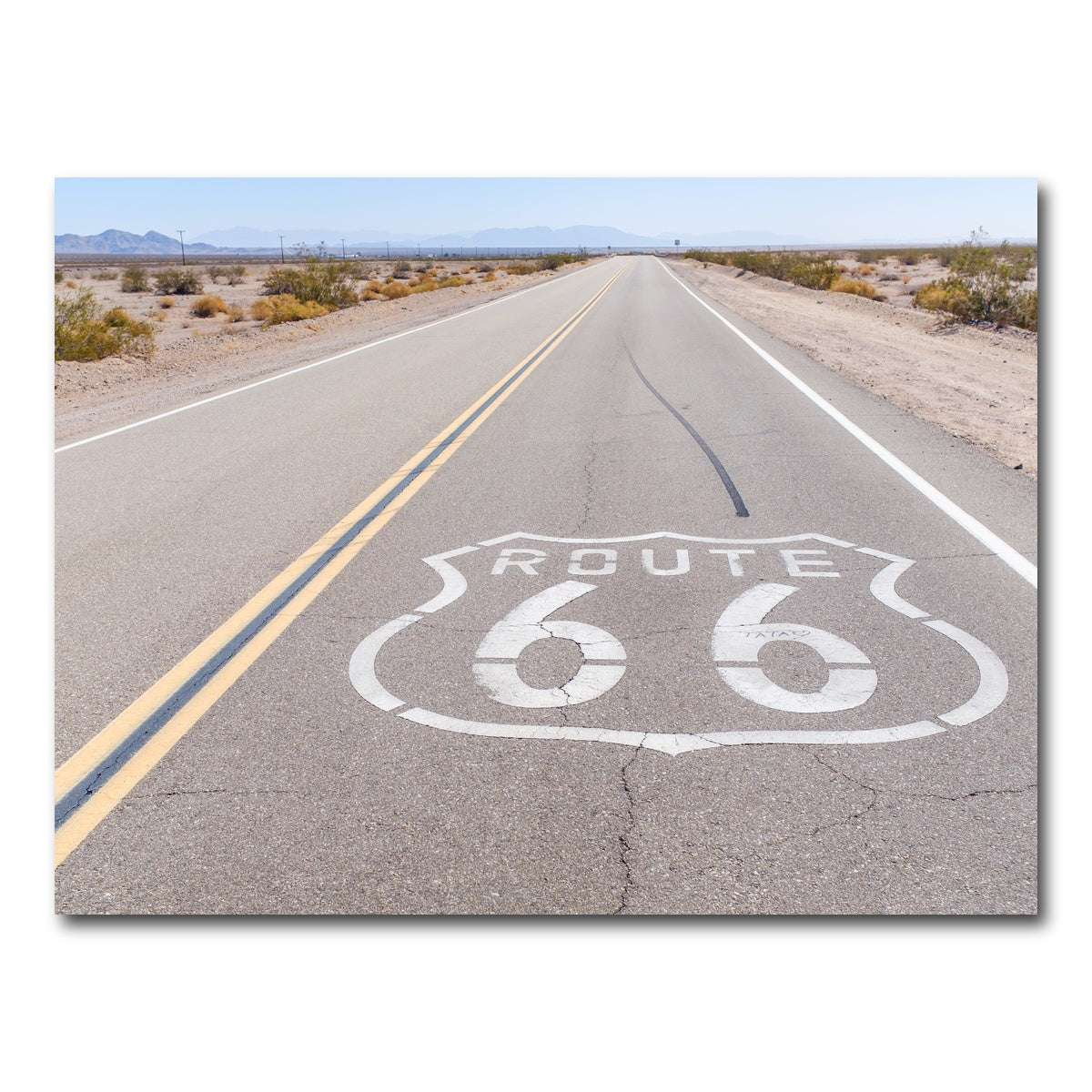AUTO-MOCKUP WHITE | Route 66 | 1 Piece | Gallery Wrap Canvas | group=4x3