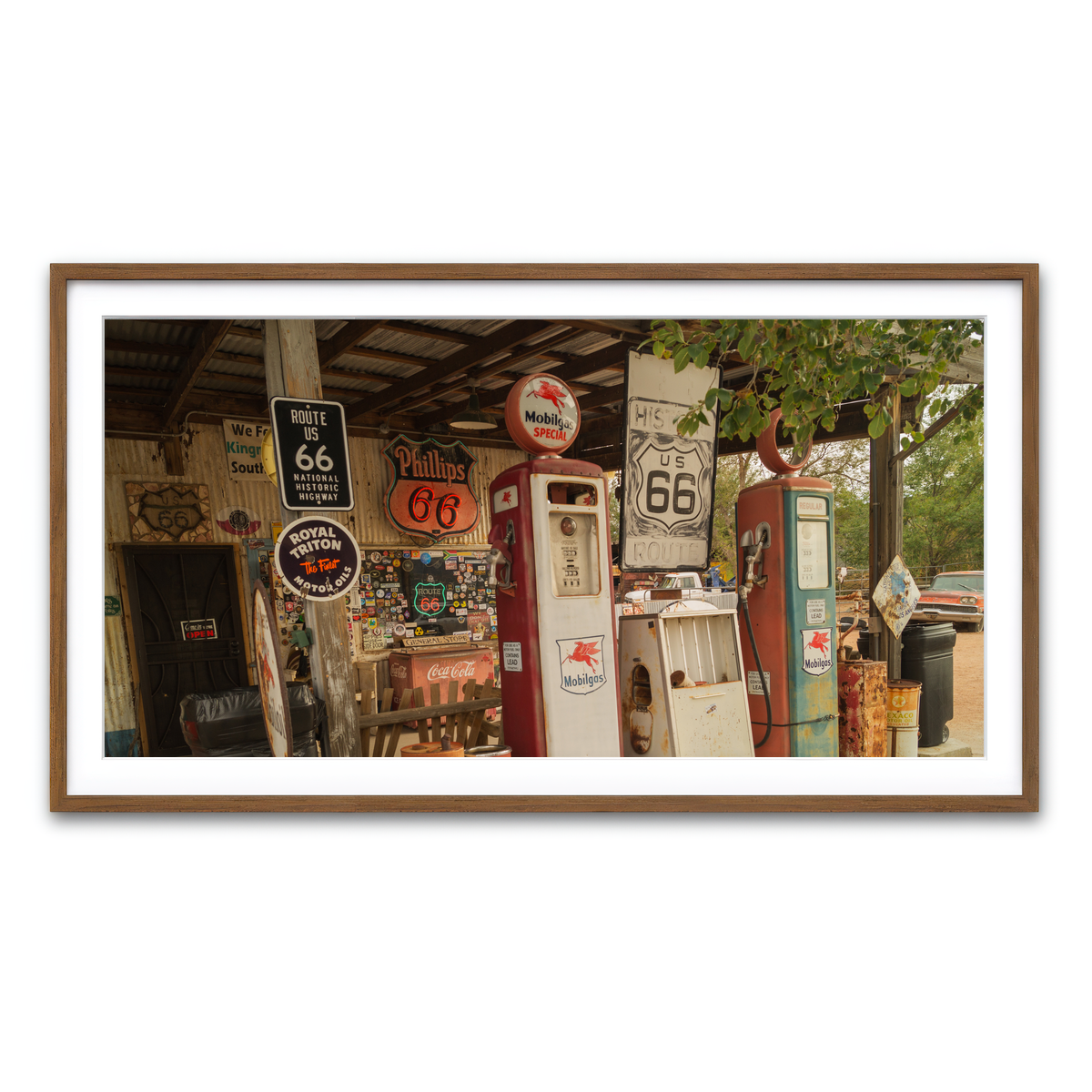 Framed Print 2x1 Walnut