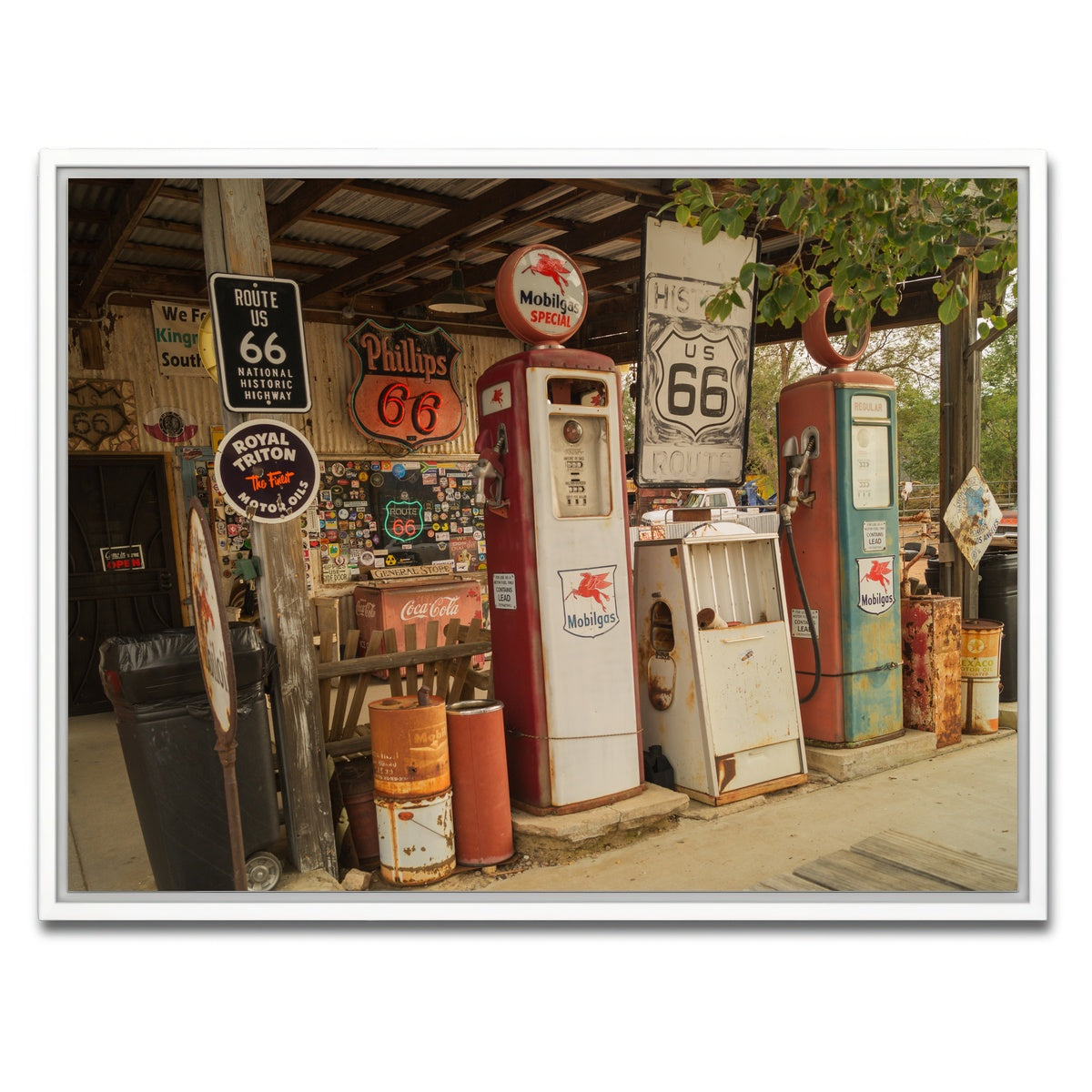 AUTO-MOCKUP WHITE | Route 66 in Arizona | 1 Piece | White Framed Canvas | group=4x3