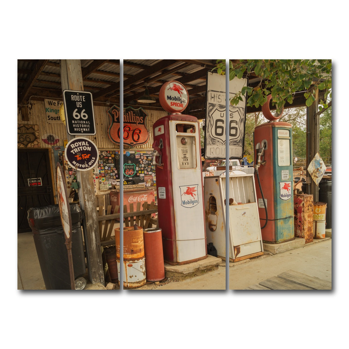 AUTO-MOCKUP WHITE | Route 66 in Arizona | 3 Piece | Gallery Wrap Canvas | group=8x18