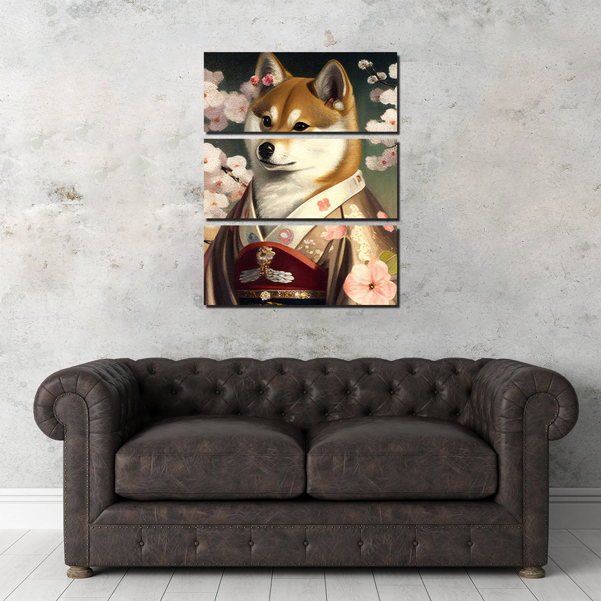 Shiba inu wall clearance art