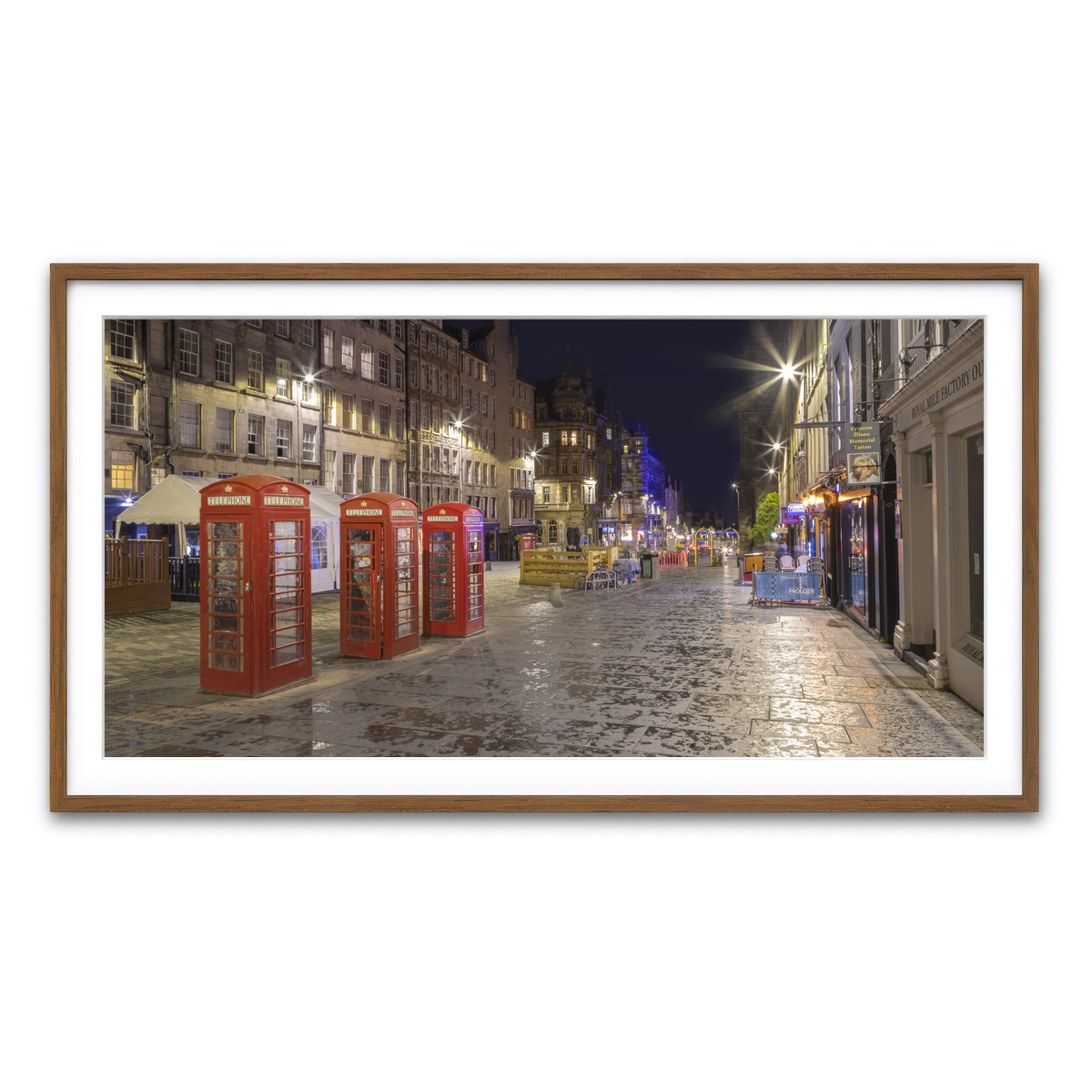 Framed Print 2x1 Walnut