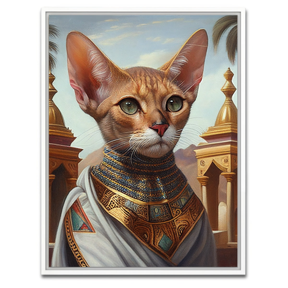 AUTO-MOCKUP WHITE | Royal Pets Abyssinian | 1 Piece | White Framed Canvas | group=3x4