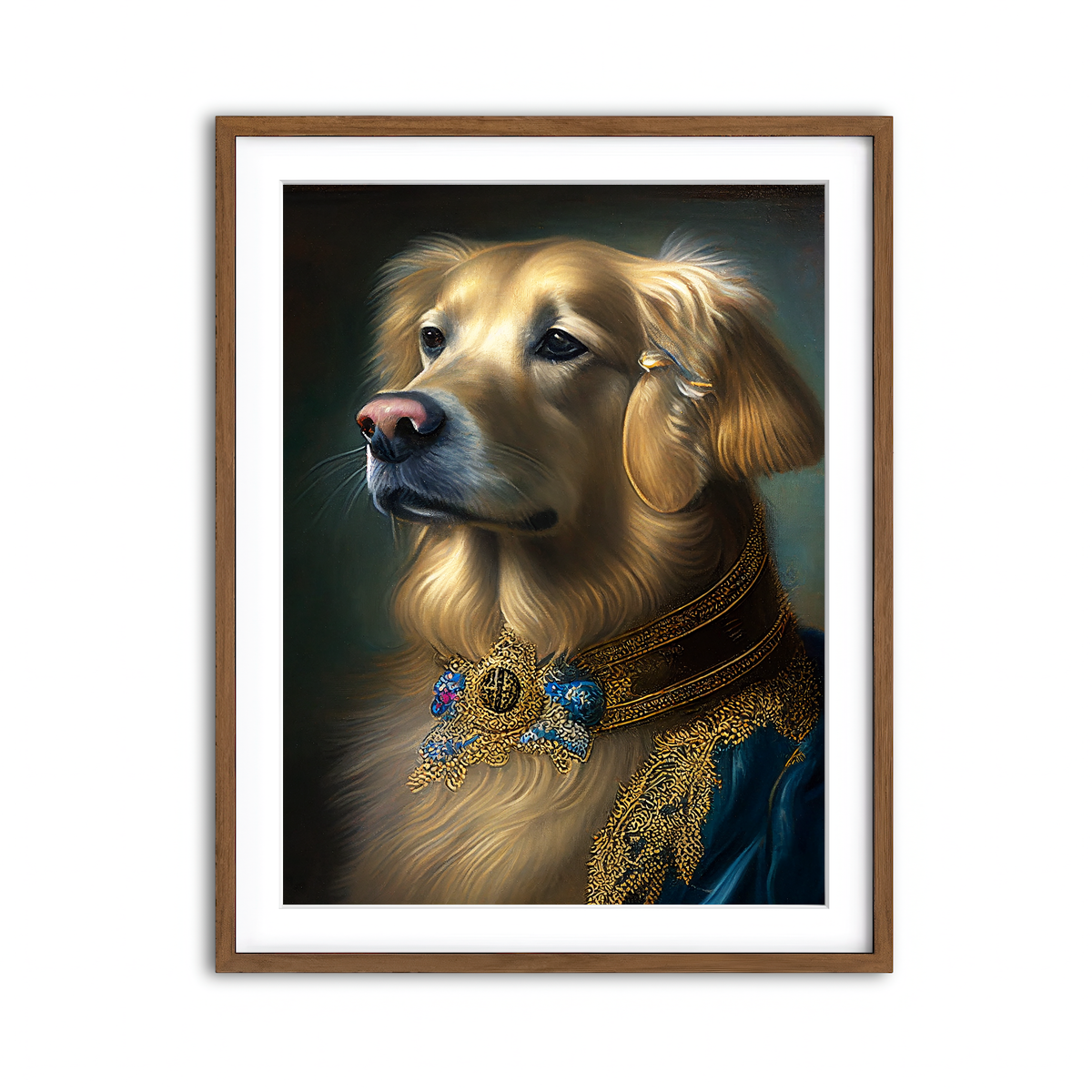 Framed Print 3x4 Walnut