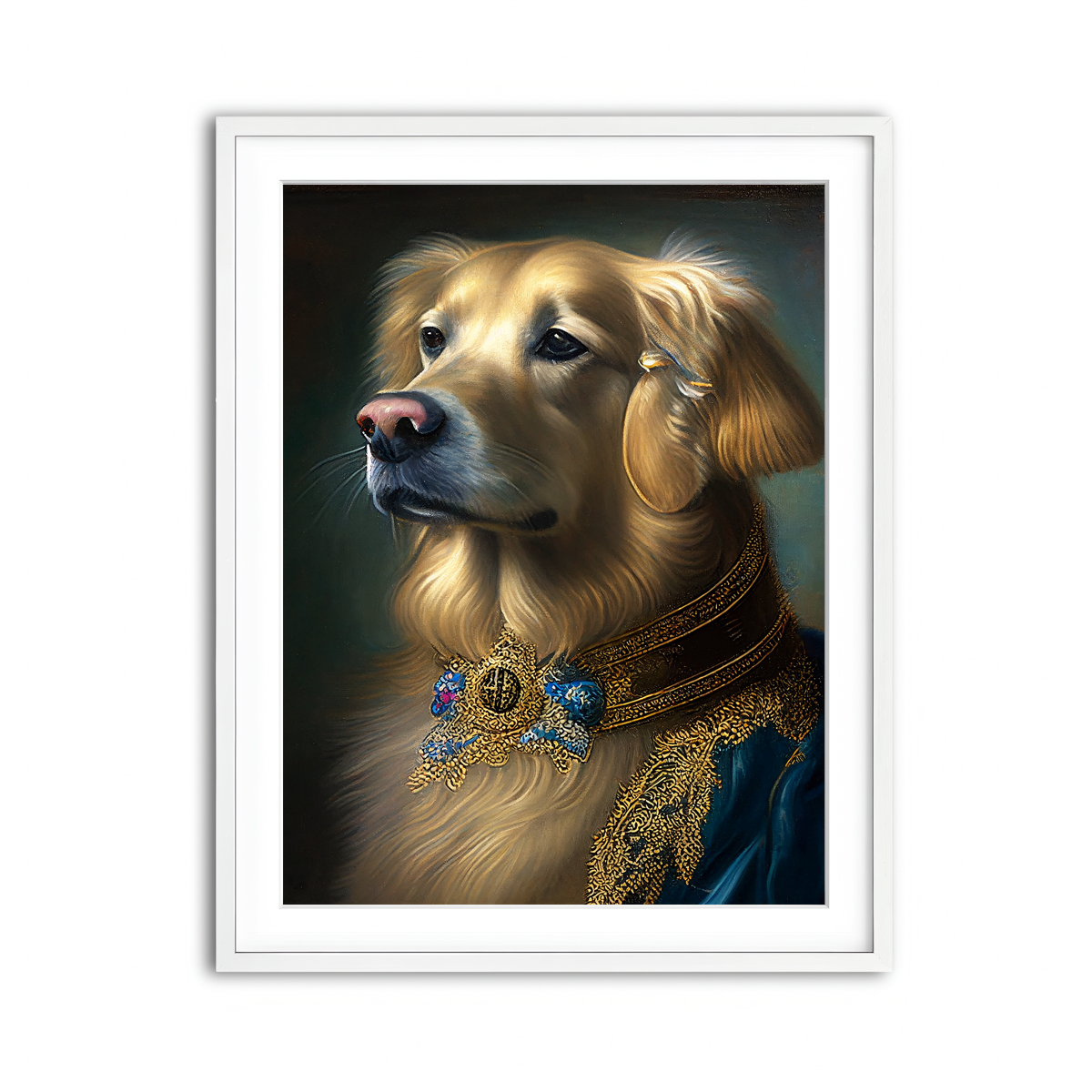Framed Print 3x4 White