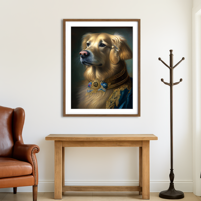 AUTO-MOCKUP ROOM | Royal Pets Golden Retriever Wall Art