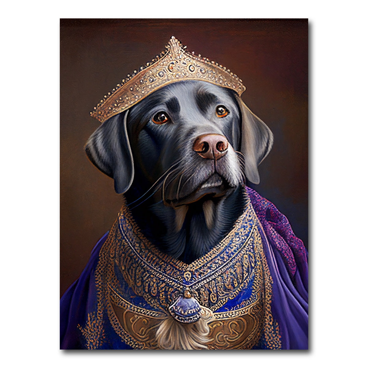 AUTO-MOCKUP WHITE | Royal Pets Labrador | 1 Piece | Gallery Wrap Canvas | group=3x4