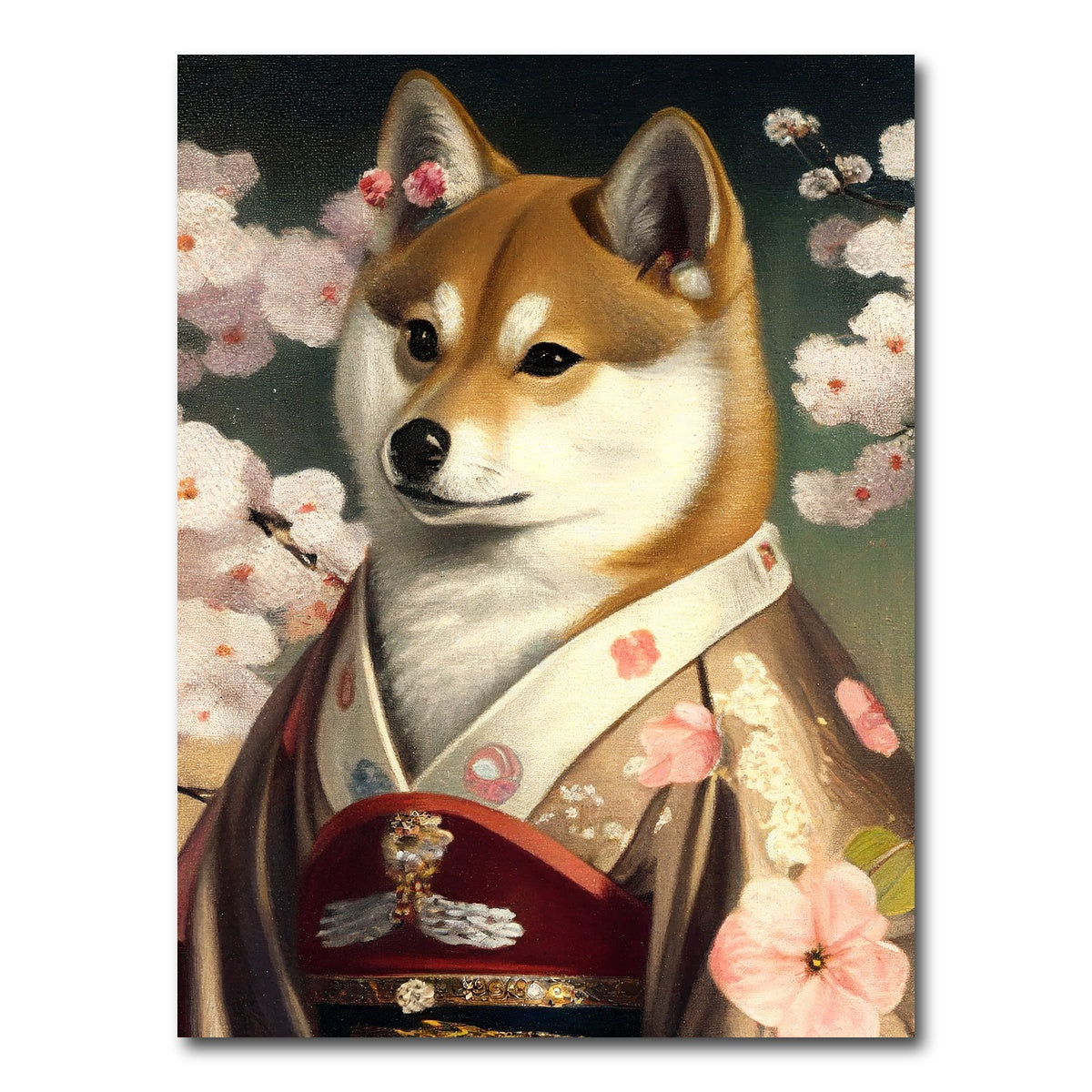 AUTO-MOCKUP WHITE | Royal Pets Shiba Inu | 1 Piece | Gallery Wrap Canvas | group=3x4