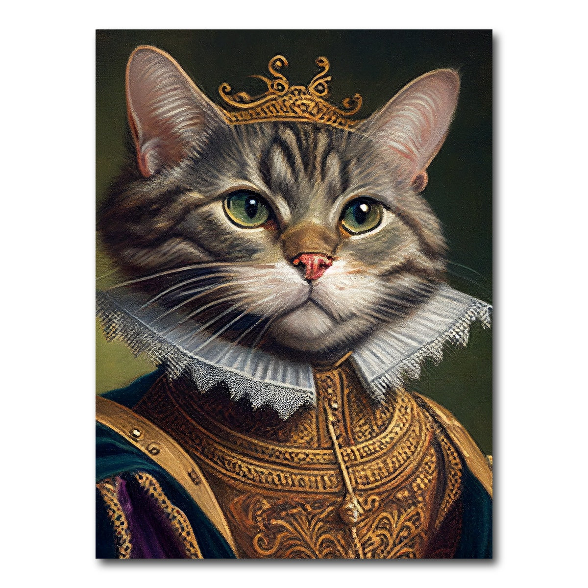 AUTO-MOCKUP WHITE | Royal Pets Tabby | 1 Piece | Gallery Wrap Canvas | group=3x4