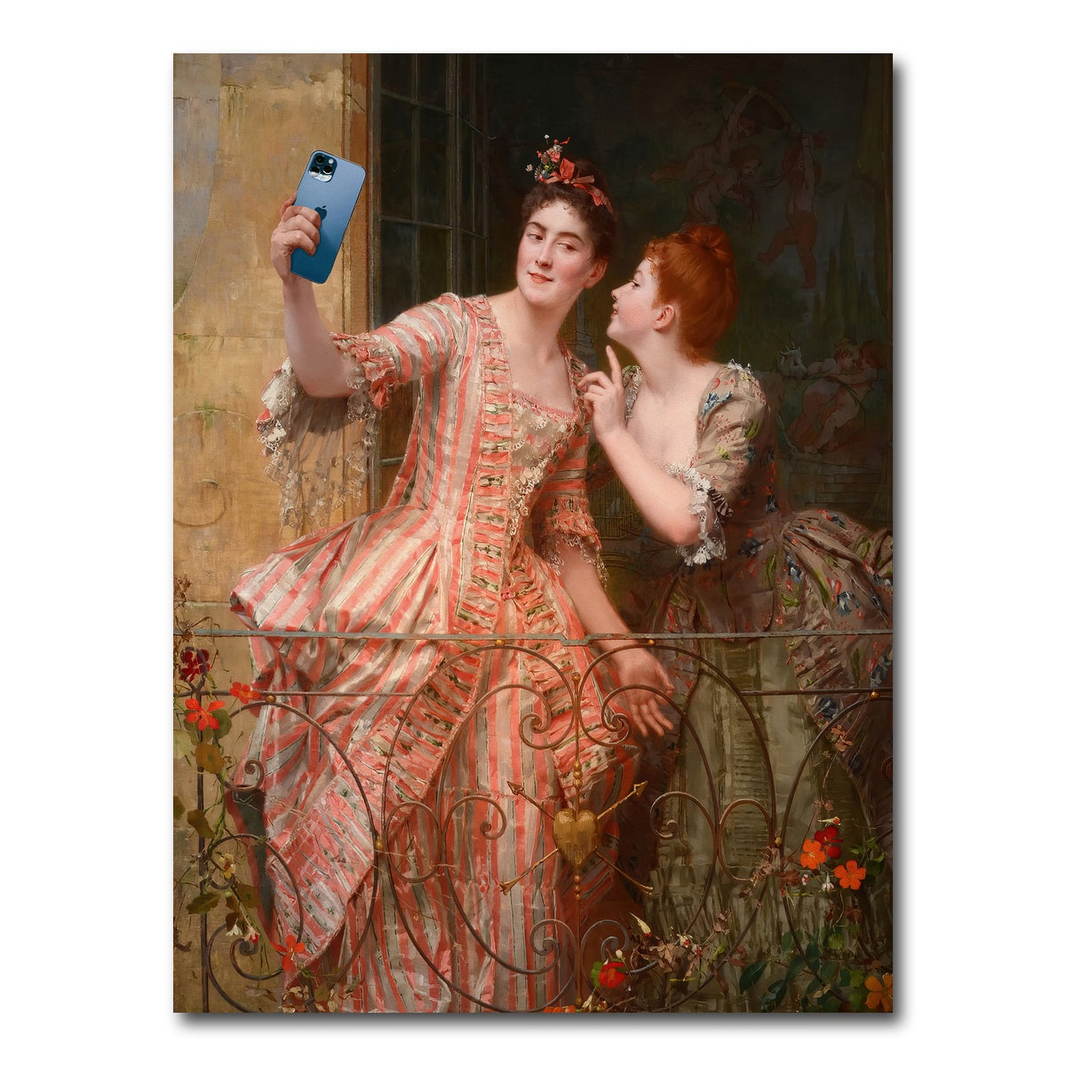 AUTO-MOCKUP WHITE | Royal Selfie | 1 Piece | Gallery Wrap Canvas | group=3x4