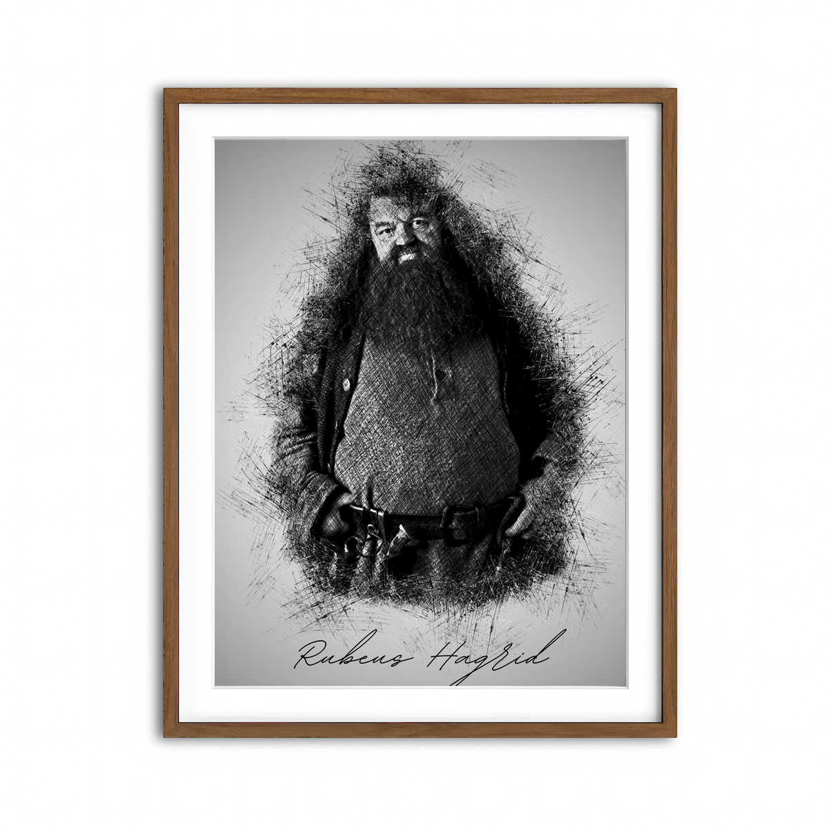 Framed Print 3x4 Walnut