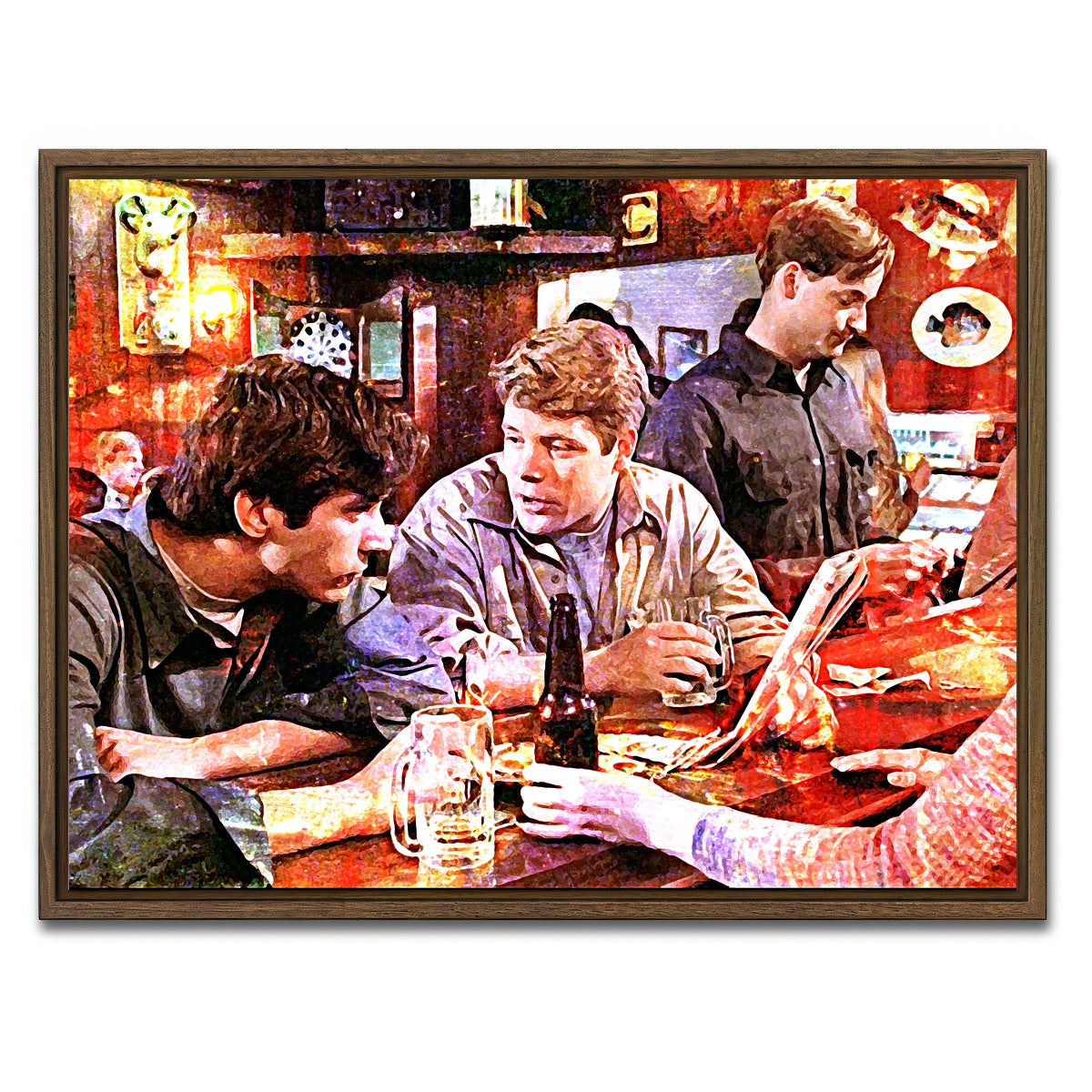 AUTO-MOCKUP WHITE | Rudy | 1 Piece | Walnut Framed Canvas | group=4x3