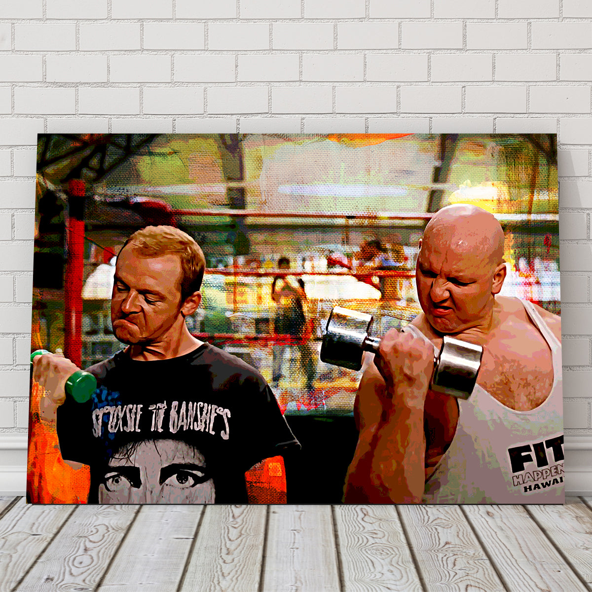 Run Fatboy Run Dumbbells Wall Art