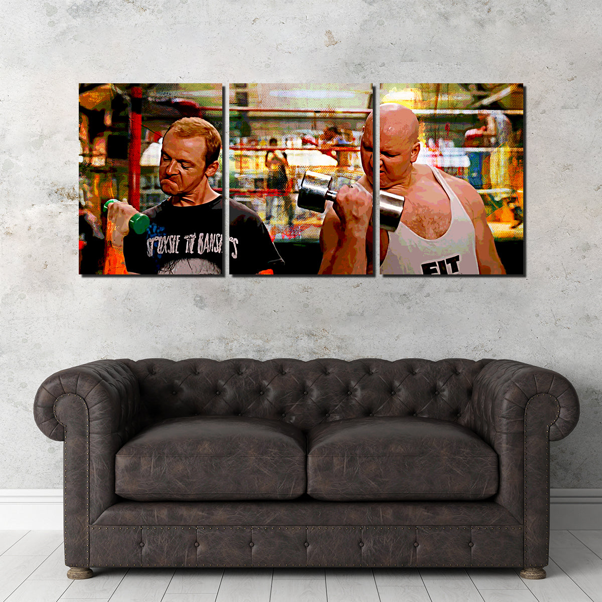 Run Fatboy Run Dumbbells Wall Art