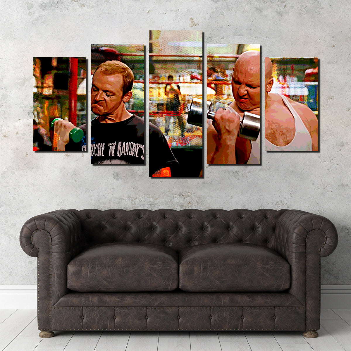 Run Fatboy Run Dumbbells Wall Art