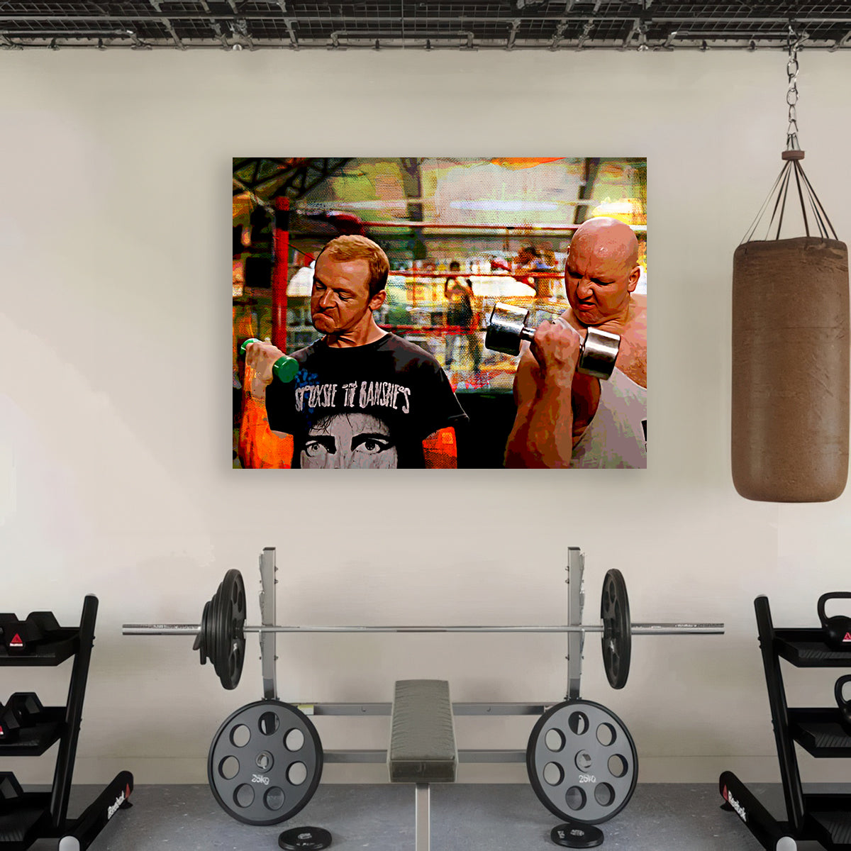 Run Fatboy Run Dumbbells Wall Art