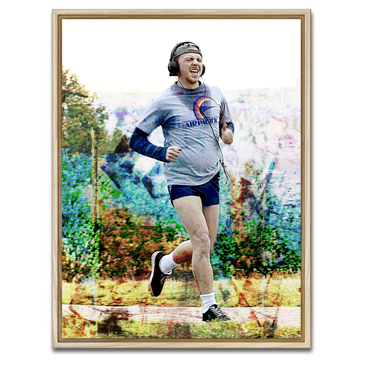 AUTO-MOCKUP WHITE | Run Fatboy Run | 1 Piece | Natural Framed Canvas | group=3x4