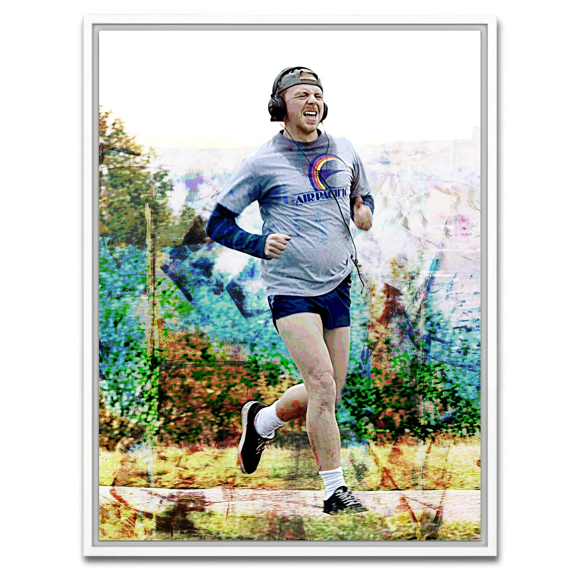 AUTO-MOCKUP WHITE | Run Fatboy Run | 1 Piece | White Framed Canvas | group=3x4