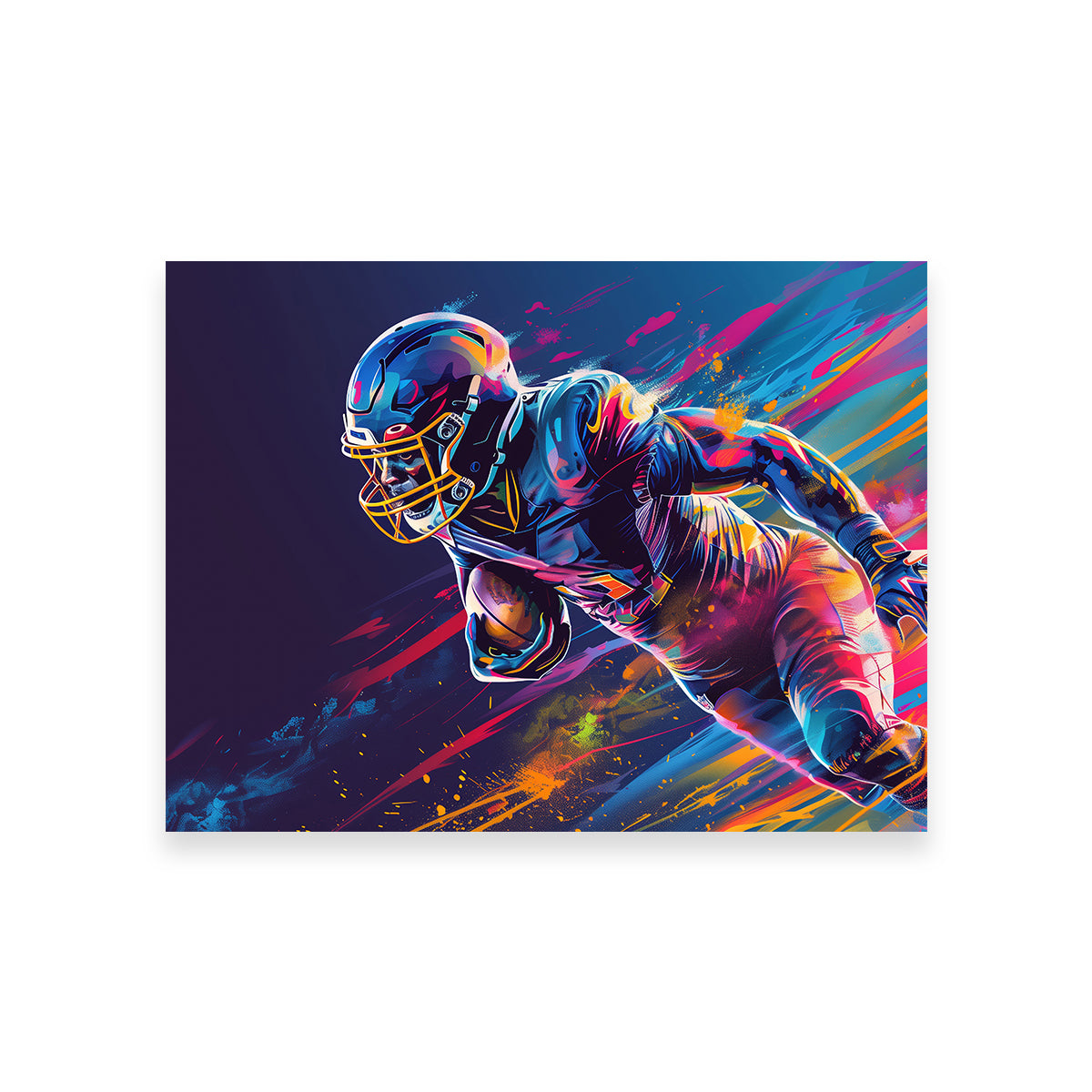 Running Back Art Wall Art