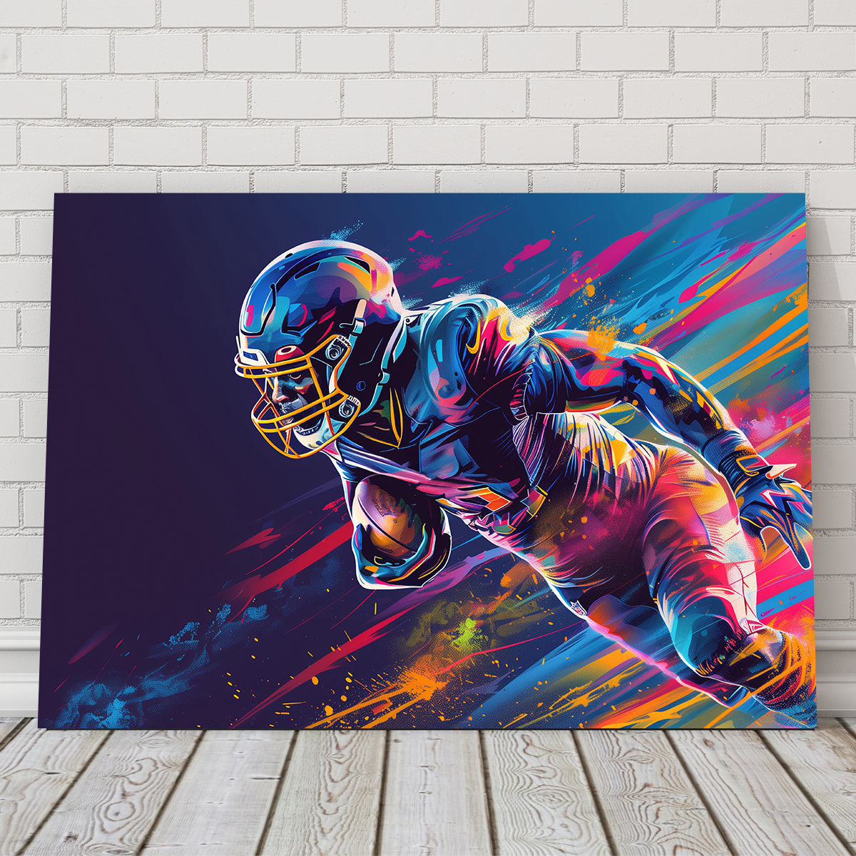 Running Back Art Wall Art