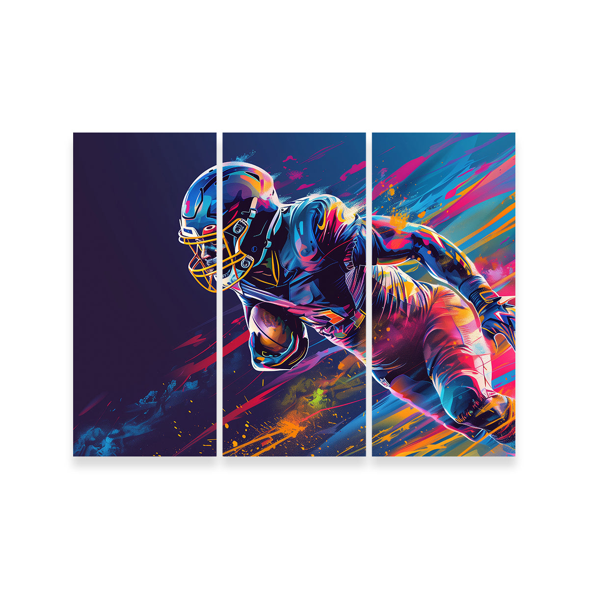 Running Back Art Wall Art