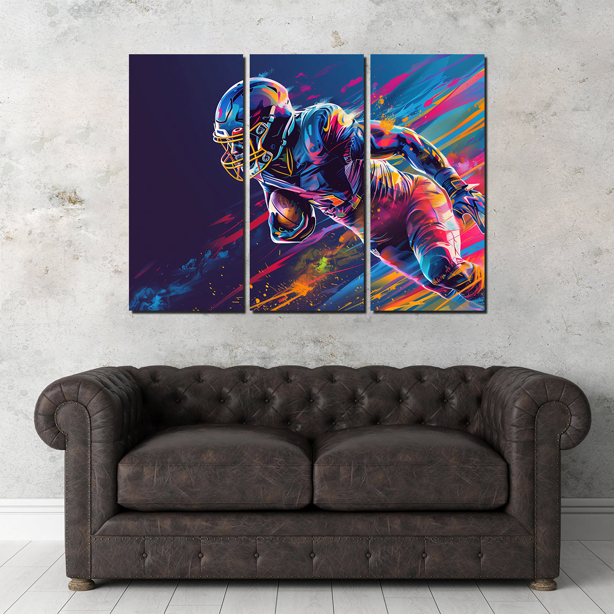 Running Back Art Wall Art