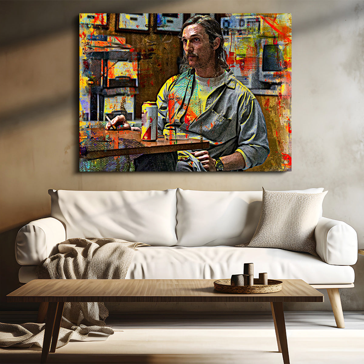 Rustin Cohle Wall Art