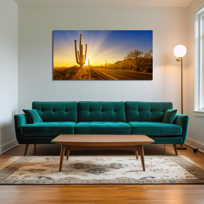 AUTO-MOCKUP ROOM | SAGUARO NATIONAL PARK Setting Sun